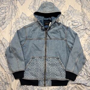 Coach Denim Hoodie Large